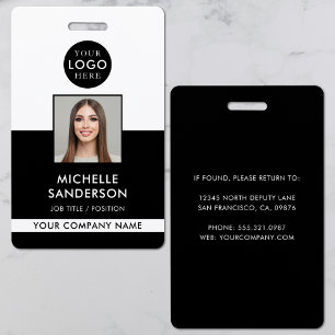 Company Logo Staff Employee Photo ID Badge