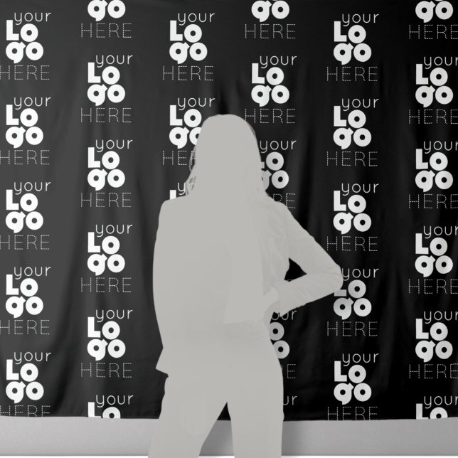 Company Logo Step and Repeat Photo Booth Backdrop (Creator Uploaded)