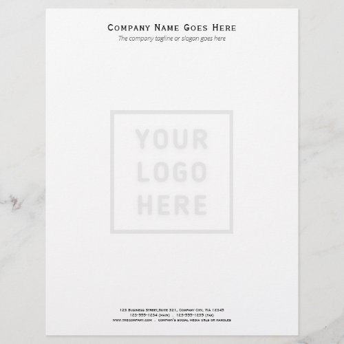 Company Logo Template Business Simple Letterhead