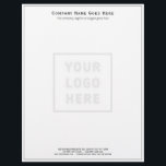 Company Logo Template Thin Black Border Business Letterhead<br><div class="desc">Professional business letterhead for companies, featuring an elegant thin black border and templates for Logo, Business Name, Slogan or Tag Line, Additional Information such as business address, phone, and web site URL. Edit the text fields with your own information. Upload your regular logo image, which will appear lighter and in...</div>