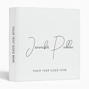 Company Logo Typed Text Here Elegant Template 3 Ring Binder