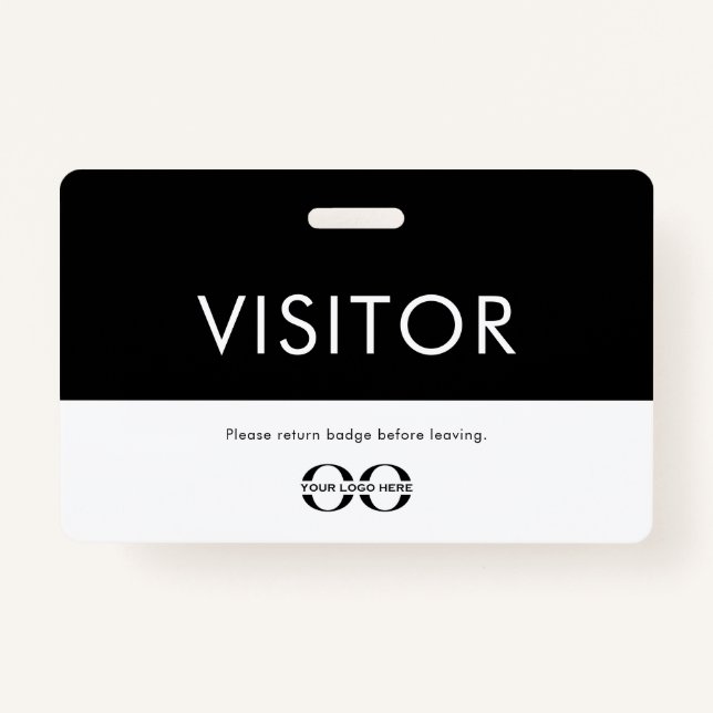 Company Logo Visitor Badge (Front)