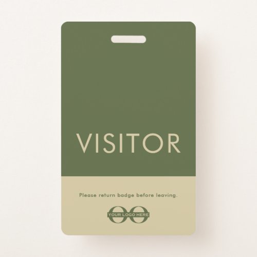 Company Logo Visitor Badge