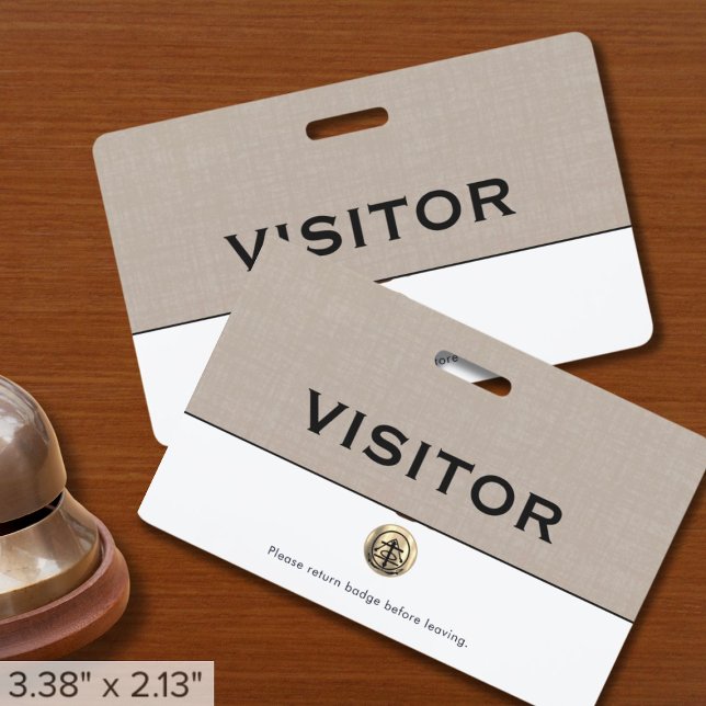 Company Logo Visitor Badge (Creator Uploaded)