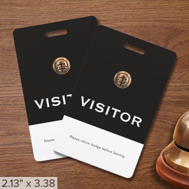 Company Logo Visitor Badge Return Request (Creator Uploaded)