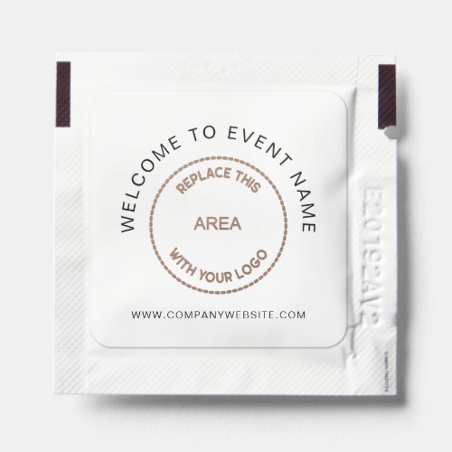 Company Logo Welcome To Event Corporate Favor Hand Sanitizer Packet