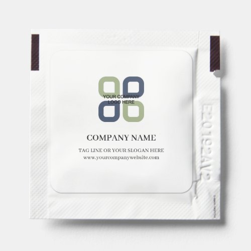 Company Logo With Business Slogan Hand Sanitizer Packet