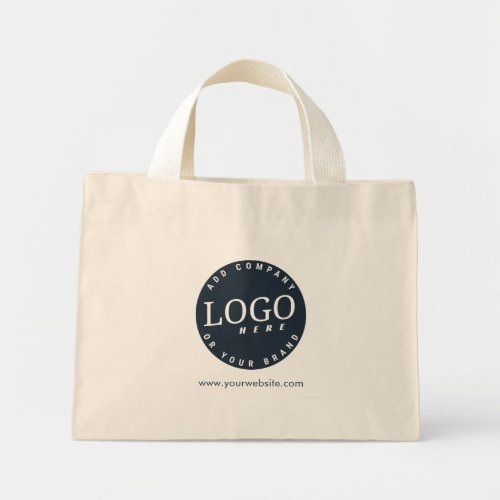 Company Logo with Business Website Employee Mini Tote Bag