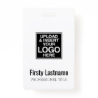 Company Logo with First and Last Names Bar Code