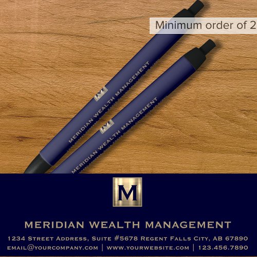 Company Monogram Branded Promotional Pen