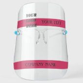 Company Name,Add Your Logo,Your Text Face Shield (Front)