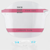 Company Name,Add Your Logo,Your Text Face Shield (Front w/Glasses)