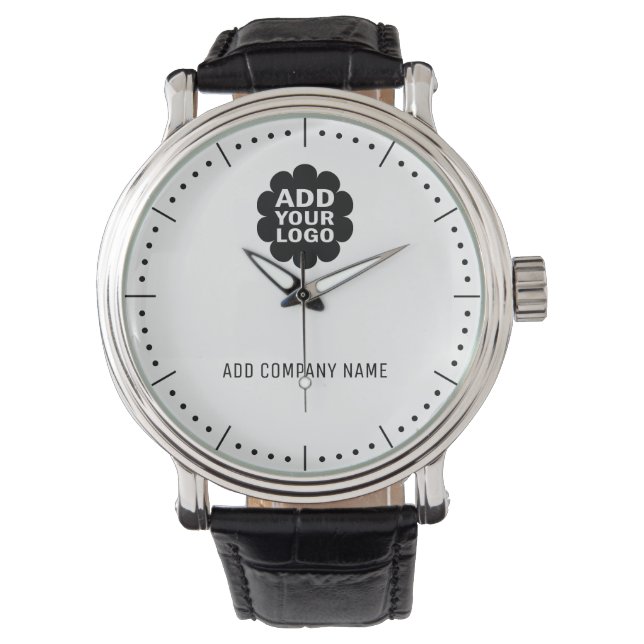 Company Name And Logo Corporate Promotional Watch (Front)