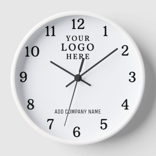 Company Name Business Logo Corporate Branded Promo Clock