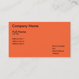Company Name, Full Name, Job Title, Address Lin... Business Card