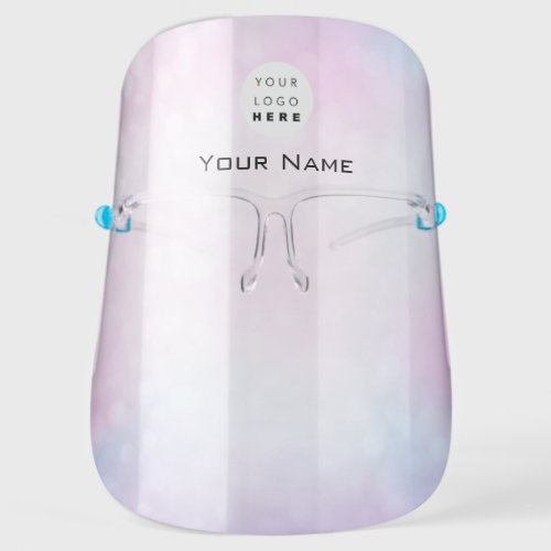 Company Name Logo Color Therapy Holographic Face Shield