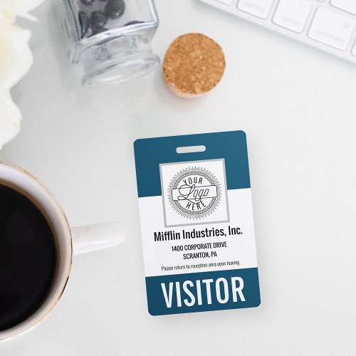 Company Name  Logo Visitor Pass ID Badge