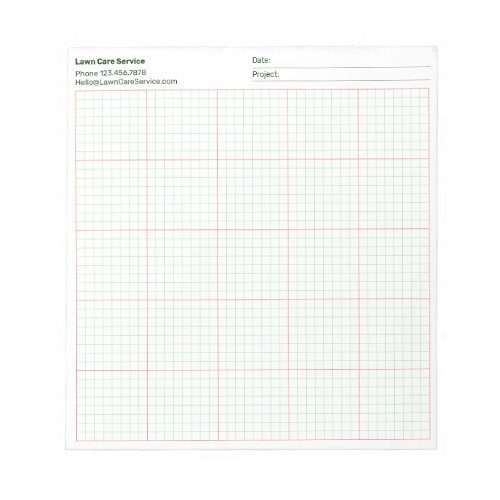 Company Name Project Date 8x8 Quad Ruled Notepad