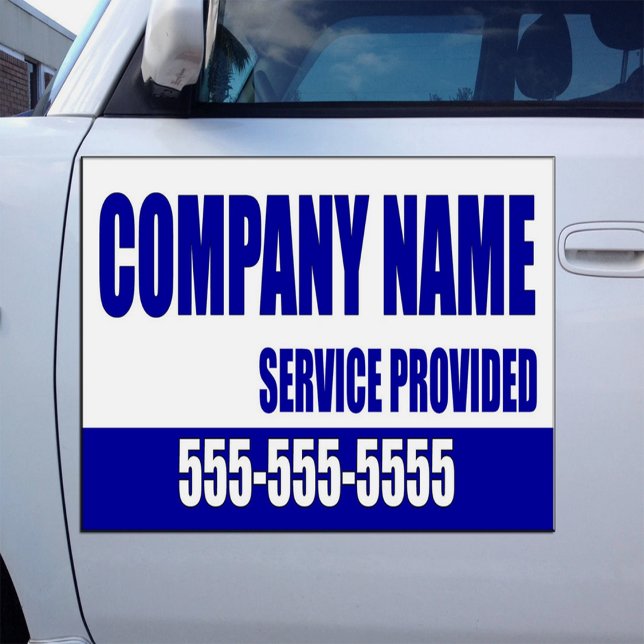 Company Name Service Provided Custom Phone Car Magnet (Creator Uploaded)
