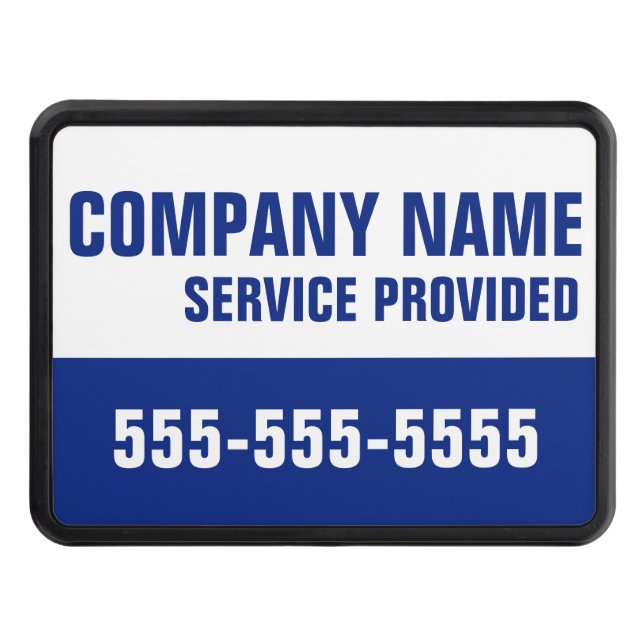 Company Name Service Provided Custom Phone Hitch Cover (Front)