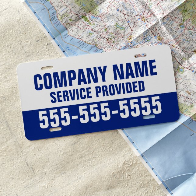 Company Name Service Provided Custom Phone License Plate (In Situ)