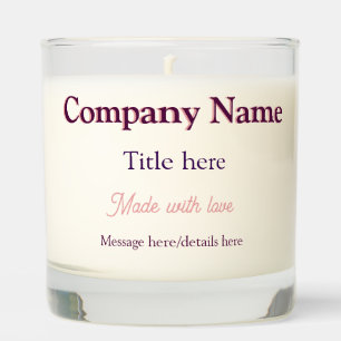 company name title details custom business food re scented candle