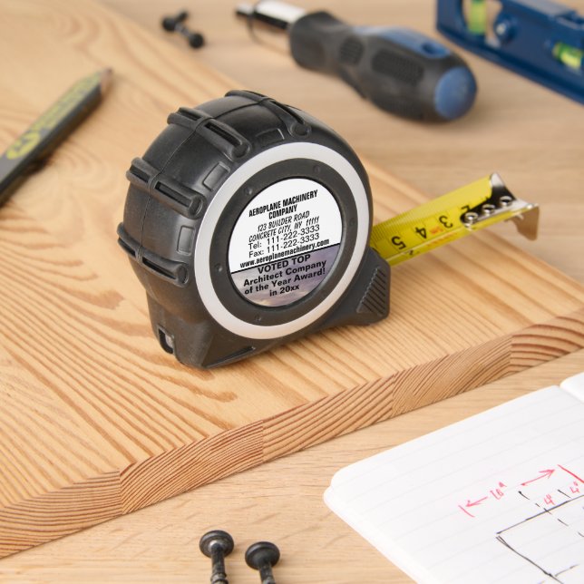 Company Networking Customer Gift Sunset Sky Tape Measure (Woodwork)