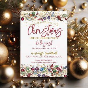 Company Office Christmas Party Invitation