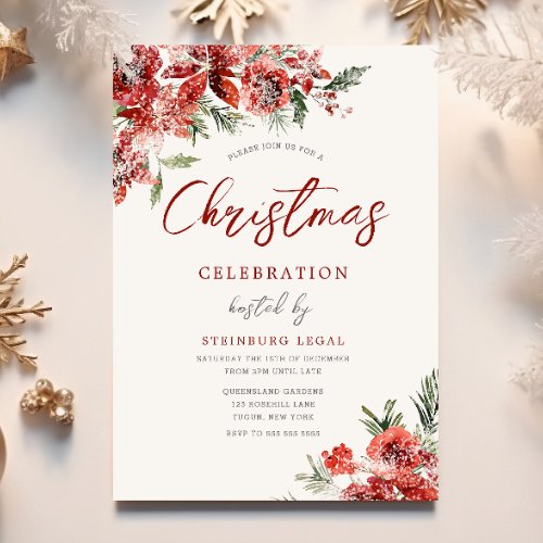 Company Office Corporate Event Christmas Party Invitation