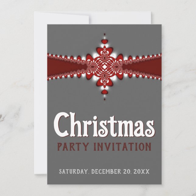 Company Office Stylish Christmas Invitations (Front)