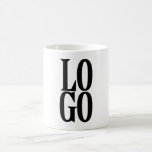 Company or Business Custom Logo Coffee Mug<br><div class="desc">This simple yet sophisticated and professional custom coffee mug features a sample company of business logo placed in the center. You can personalize this mug and add your own custom company or business logo. It's the perfect gift for employees or clients, or to use for a corporate event or party....</div>