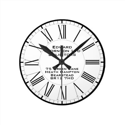 Company or Business Office Round Clock