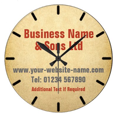 Company or Business Promotional Large Clock