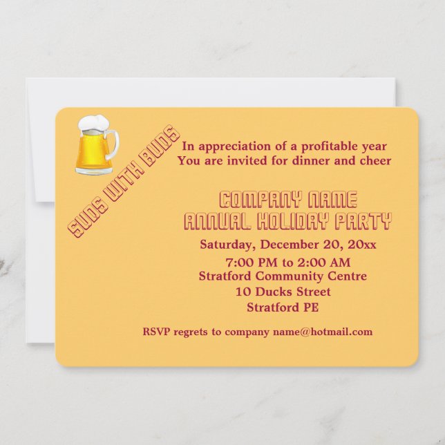 Company party invitation (Front)