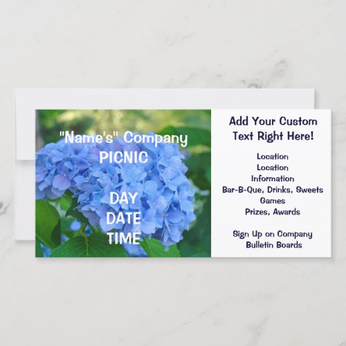 Company Picnic Cards Invitations Event Annoucement