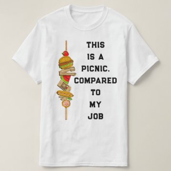 Company Picnic Office Party T-shirt by ebbies at Zazzle