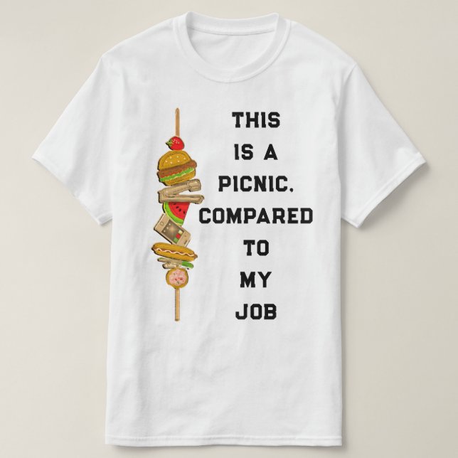 Company Picnic Office Party T-Shirt (Design Front)