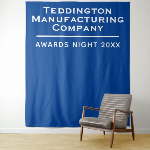 Company Presentation Awards Backdrop in Blue