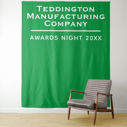 Company Presentation Awards Backdrop in Green