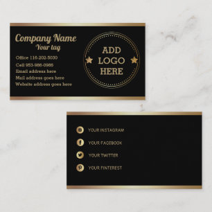 Company Professional Logo Design Business Card