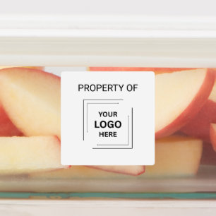 Company Property Logo   Business Asset Laptop  Labels