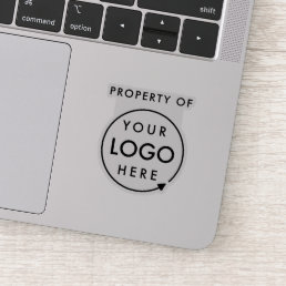 Company Property Logo | Business Asset Laptop Sticker