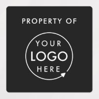 Custom logo and text black fabric clothing labels