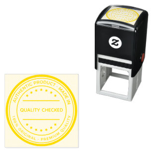 Company Quality Checked Yellow Ink Manufacturing  Self-inking Stamp