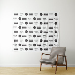 Company Sponsor logos Custom step and repeat  Tapestry