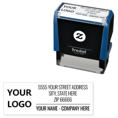 Company Stamp with Your Logo Name Address