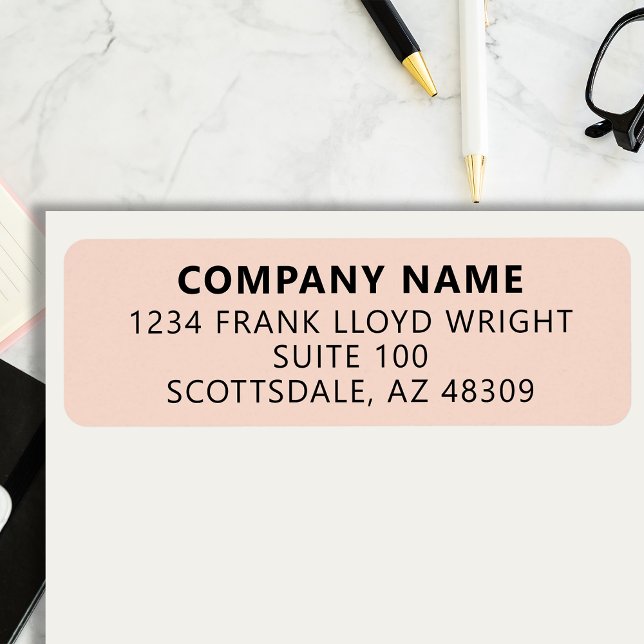 Company Stationary Custom Business Return Address Label (Creator Uploaded)