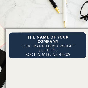 Company Stationary Custom Business Return Address Label