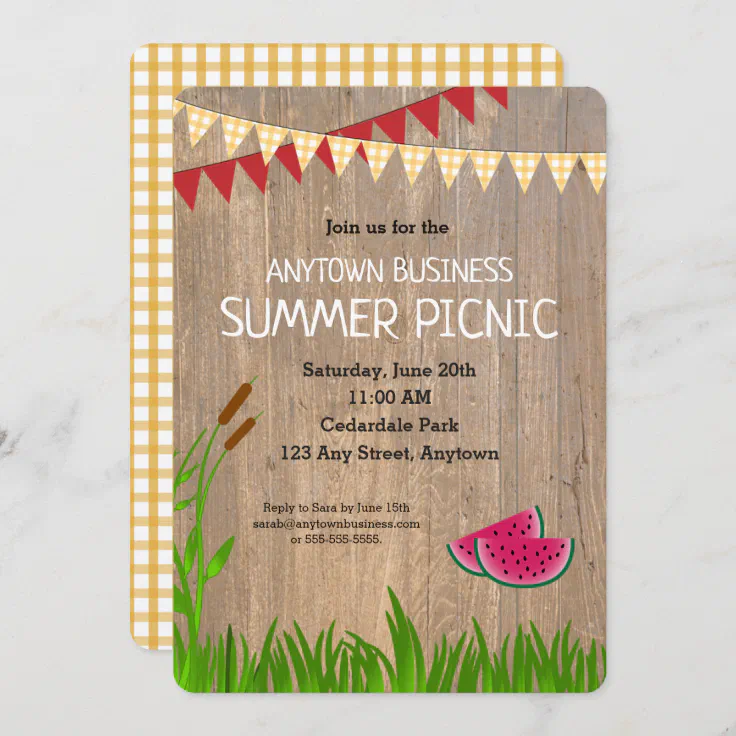 company picnic invitation