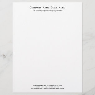 Company Template Business Simple Minimalist Letterhead